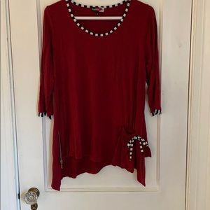 Red Tunic by inside out in size S